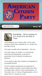 Mobile Screenshot of americancitizenparty.us